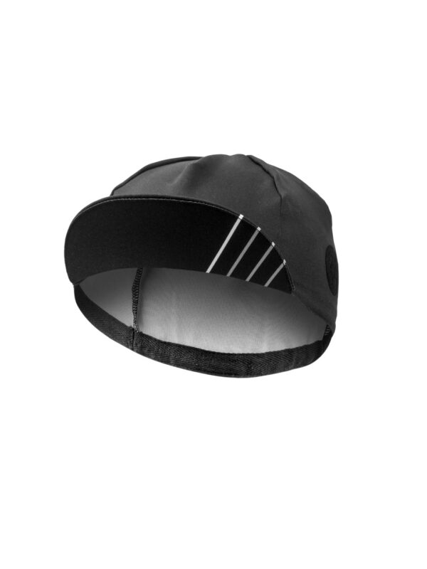 Czapka kolarska z daszkiem Classic Black