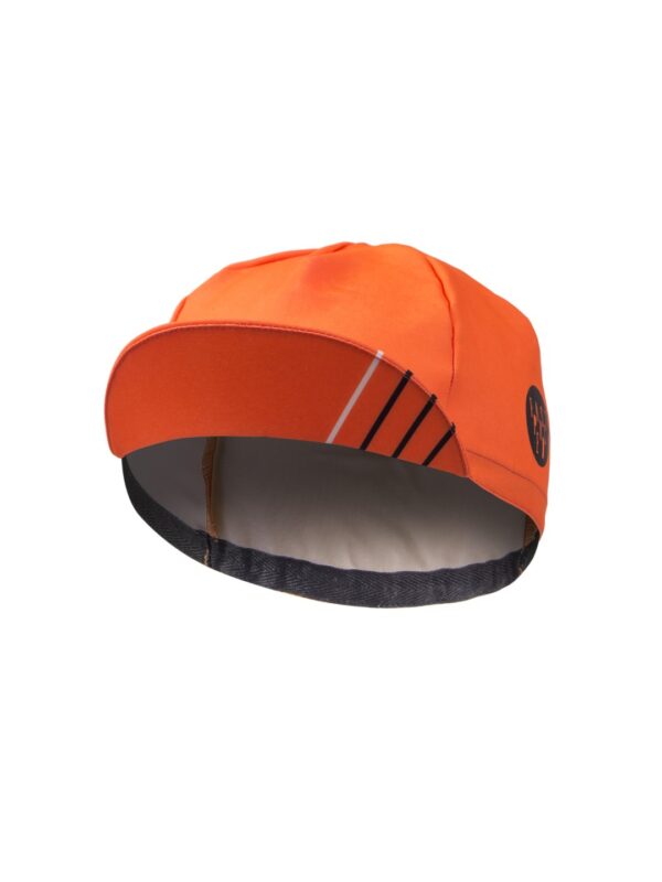 Czapka kolarska z daszkiem Classic Orange Czapka kolarska z daszkiem Classic Orange