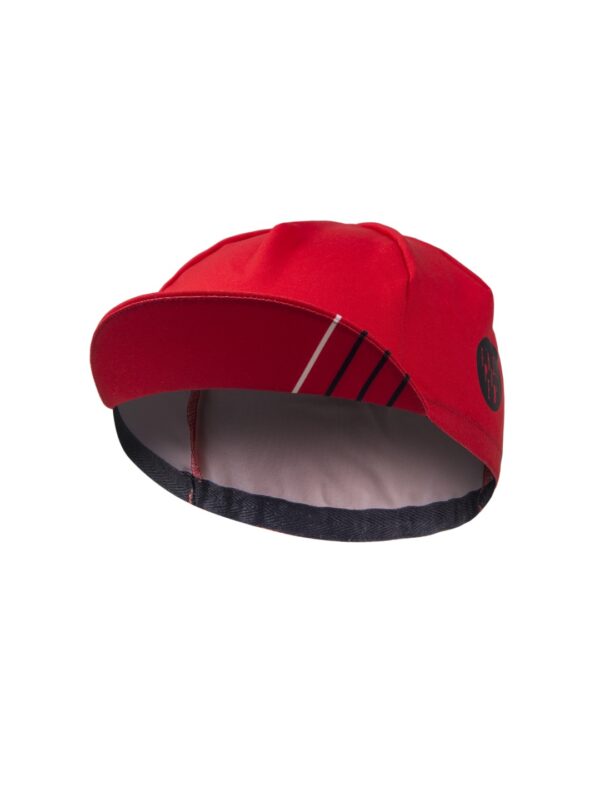 Czapka kolarska z daszkiem Classic Red Czapka kolarska z daszkiem Classic Red