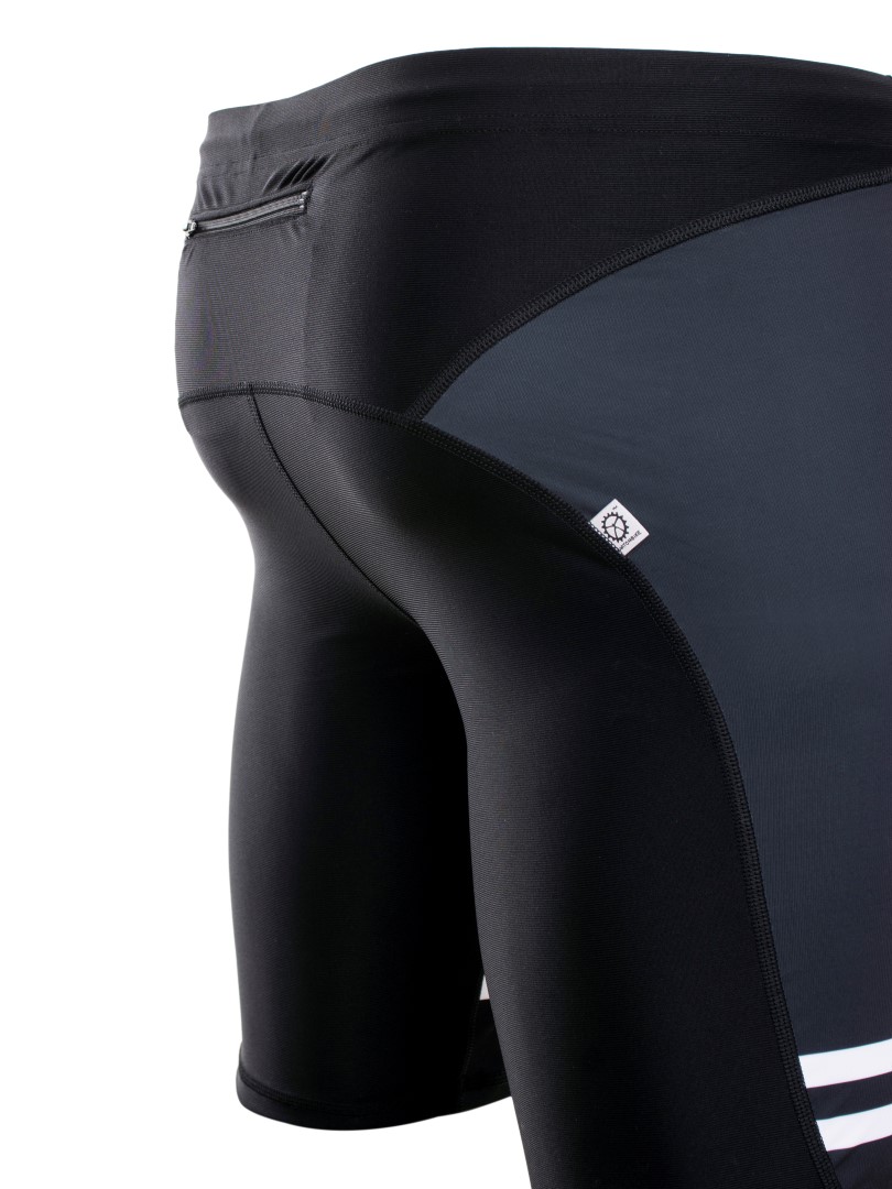 Dopasowane spodenki biegowe 1523 - Simple Black Dopasowane spodenki biegowe 1523 - Simple Black