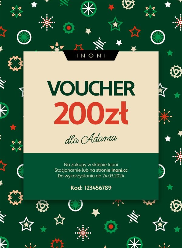 Świąteczny voucher z dedykacją Świąteczny voucher z dedykacją